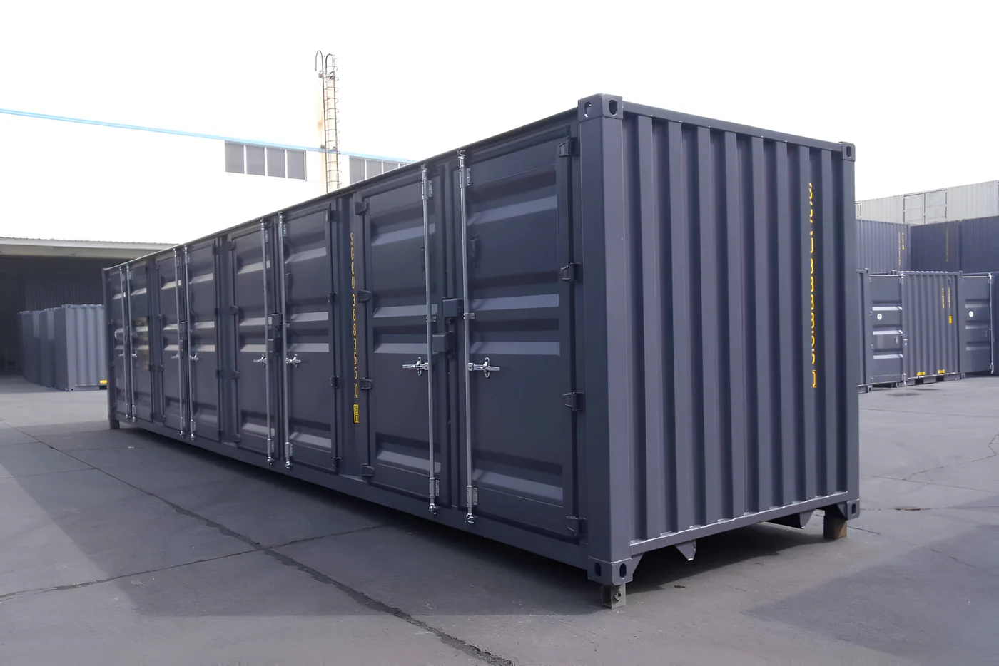 Contenedor de almacenamiento de 40 pies y 8 puertas