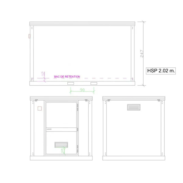 Nuevo bungalow de 4M para almacenamiento de productos fitosanitarios. - Imagen 5